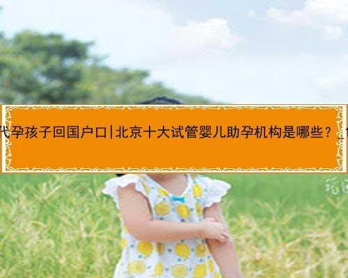 杭州代孕孩子回国户口|北京十大试管婴儿助孕机构是哪些？_1k95X