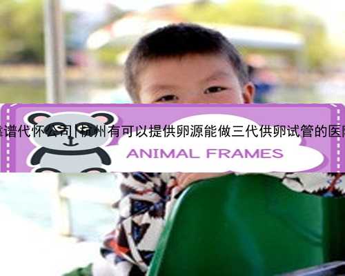 杭州靠谱代怀公司|杭州有可以提供卵源能做三代供卵试管的医院吗？